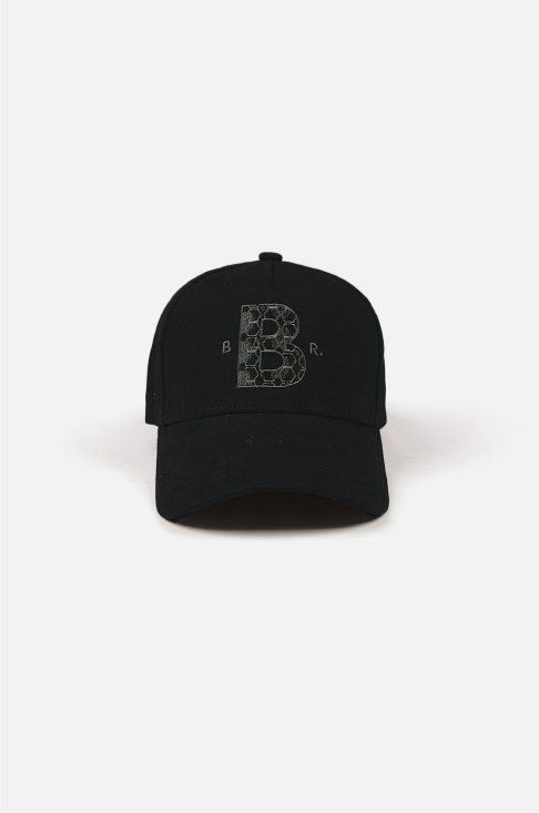 NEW】BALR. MONOGRAM COTTON CAP / JET BLACK