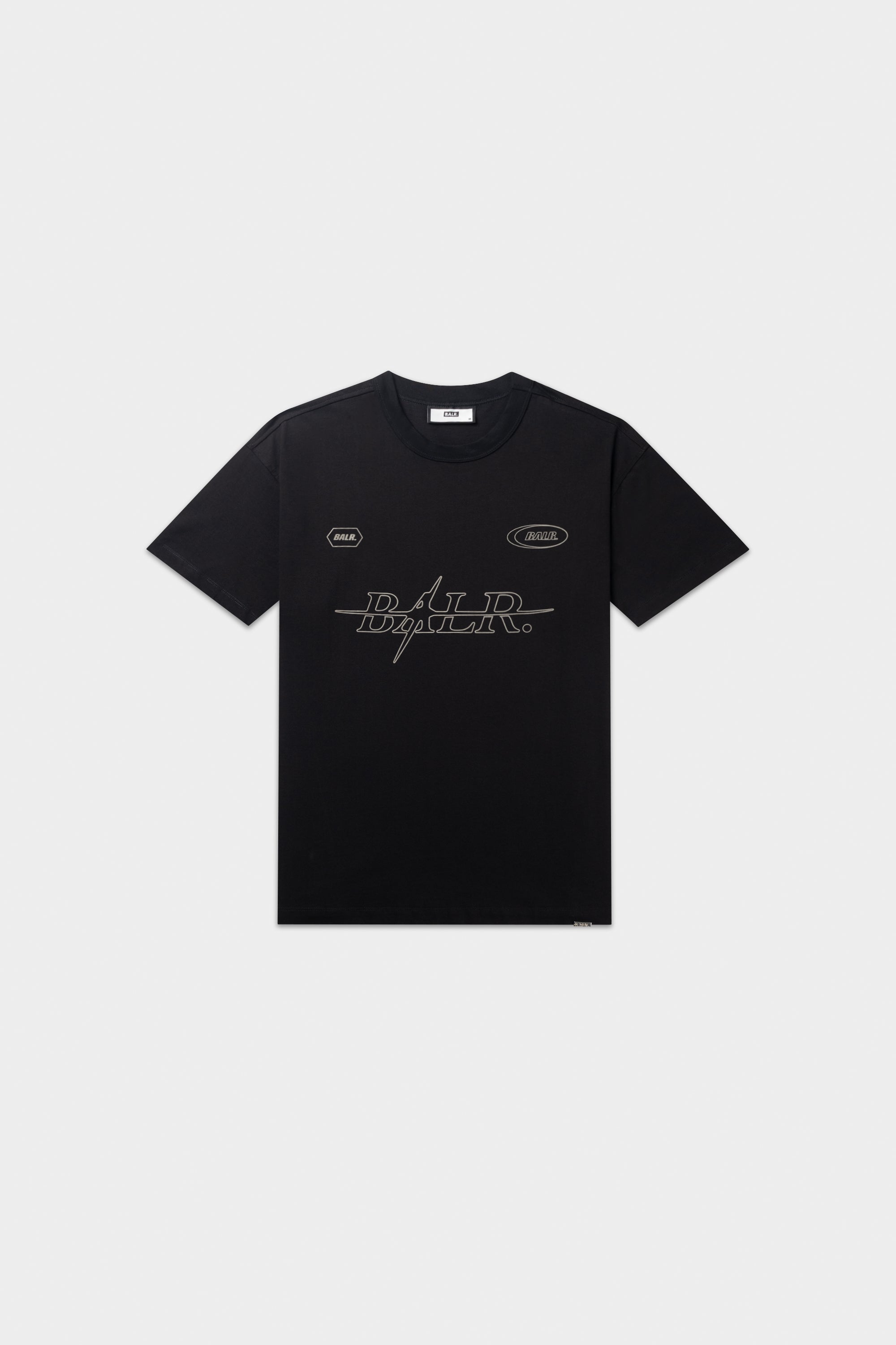 PING BOX T-SHIRT-JET BLACK – BALR.