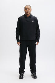 Q SERIES L/S POLO - JET BLACK
