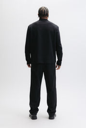 Q SERIES L/S POLO - JET BLACK