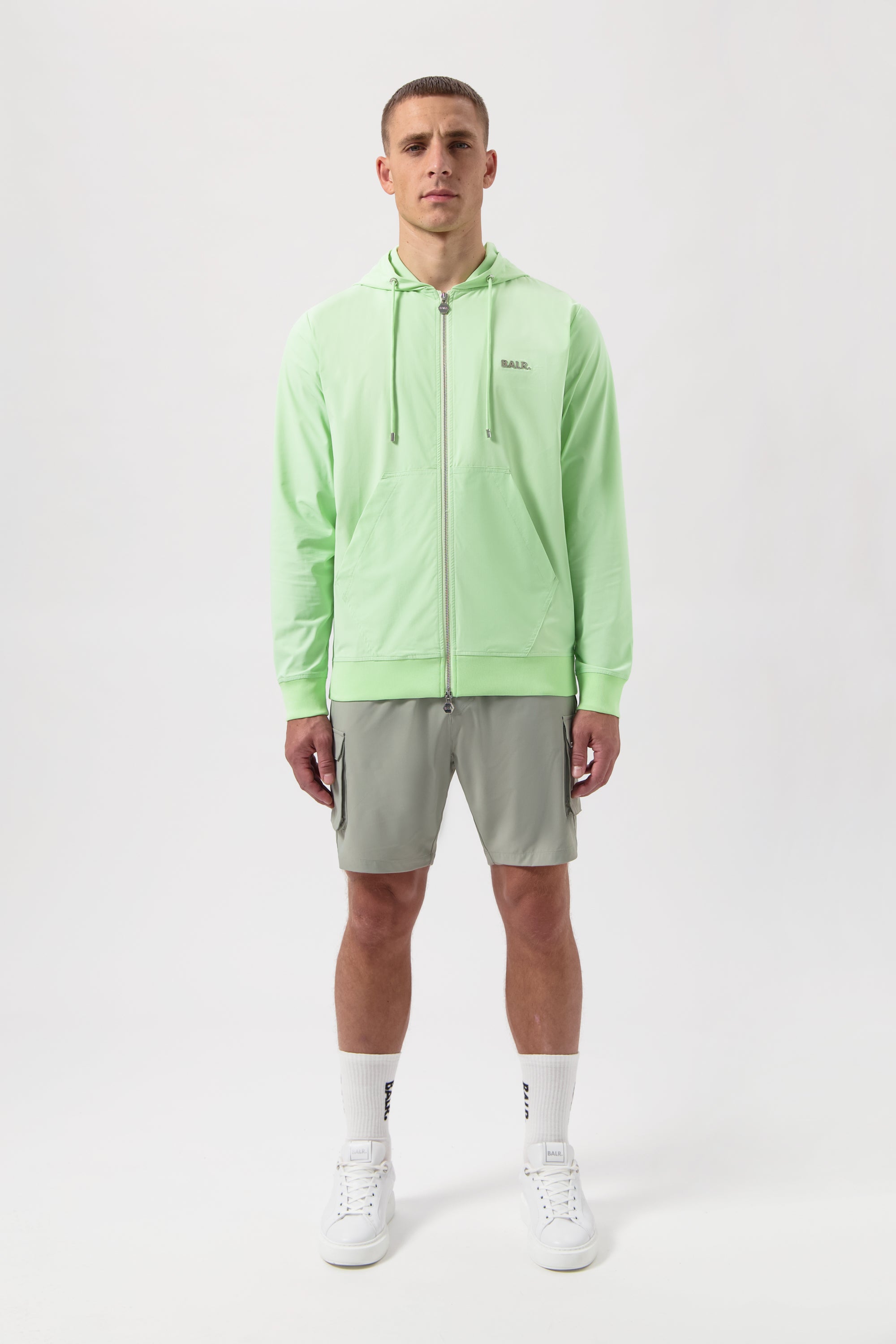 【日本限定】JP Q-SERIES STRETCH NYLON HOODIE-REED GREEN