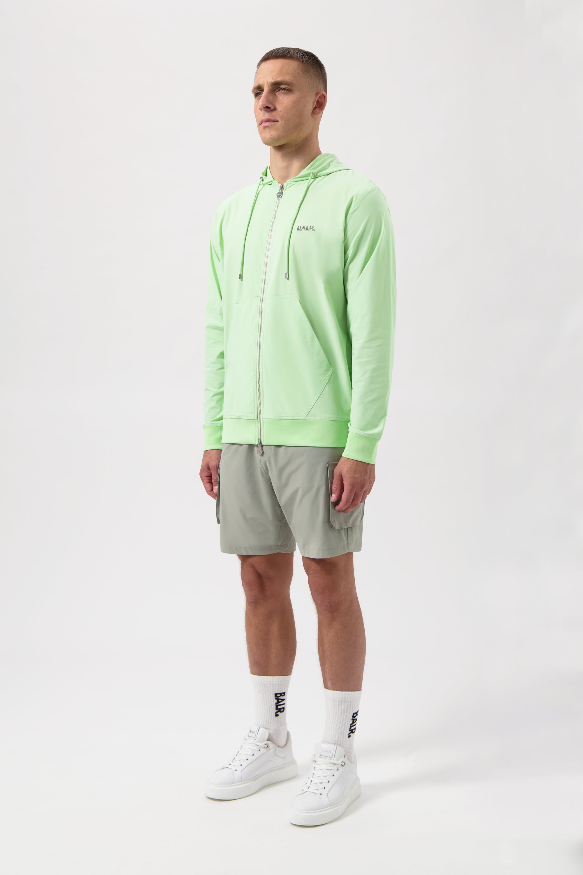 【日本限定】JP Q-SERIES STRETCH NYLON HOODIE-REED GREEN