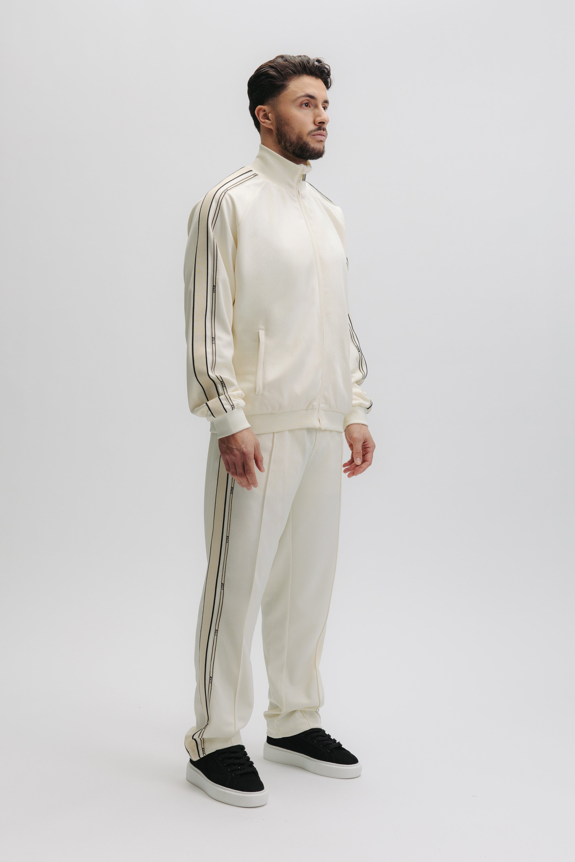 TAPE STRAIGHT TRACK PANTS - WHITE SWAN