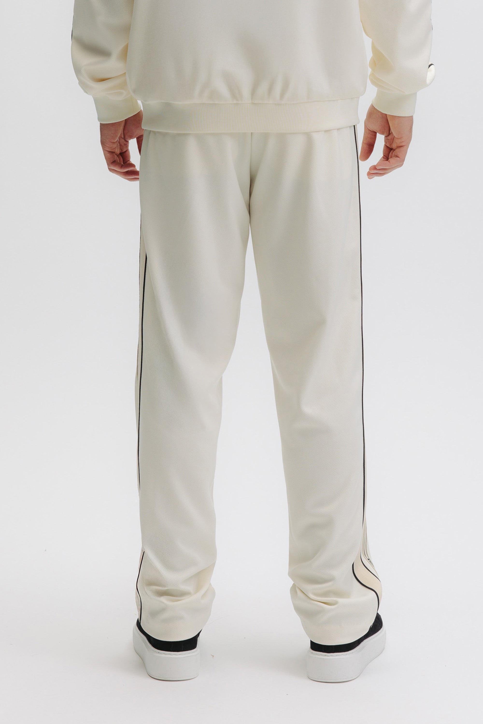 TAPE STRAIGHT TRACK PANTS - WHITE SWAN