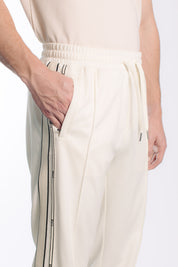 TAPE STRAIGHT TRACK PANTS - WHITE SWAN