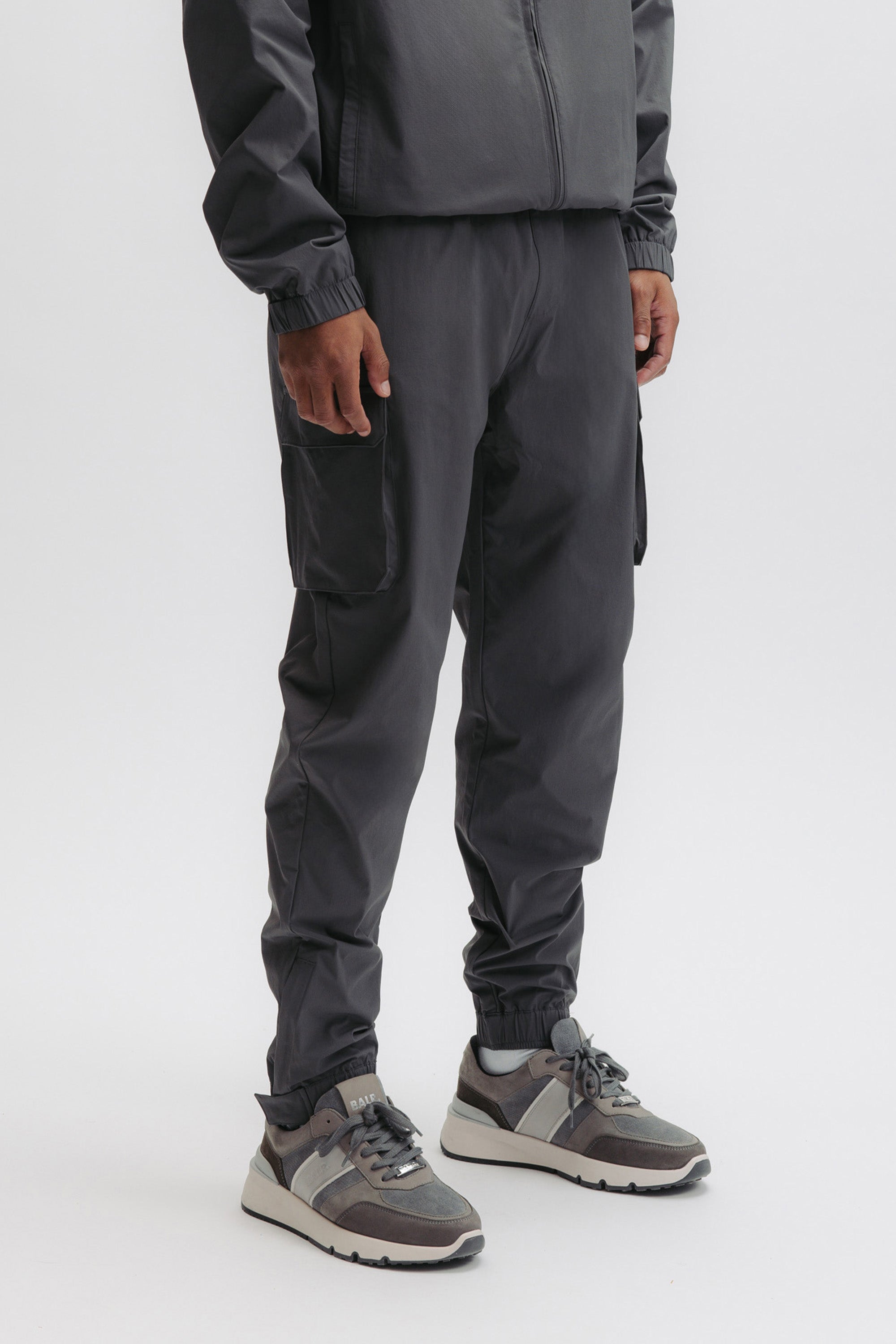 TECH CUFFED CARGO PANTS - VOLCANIC GREY