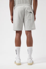 LOGO SHORTS-LT GREY MELANGE
