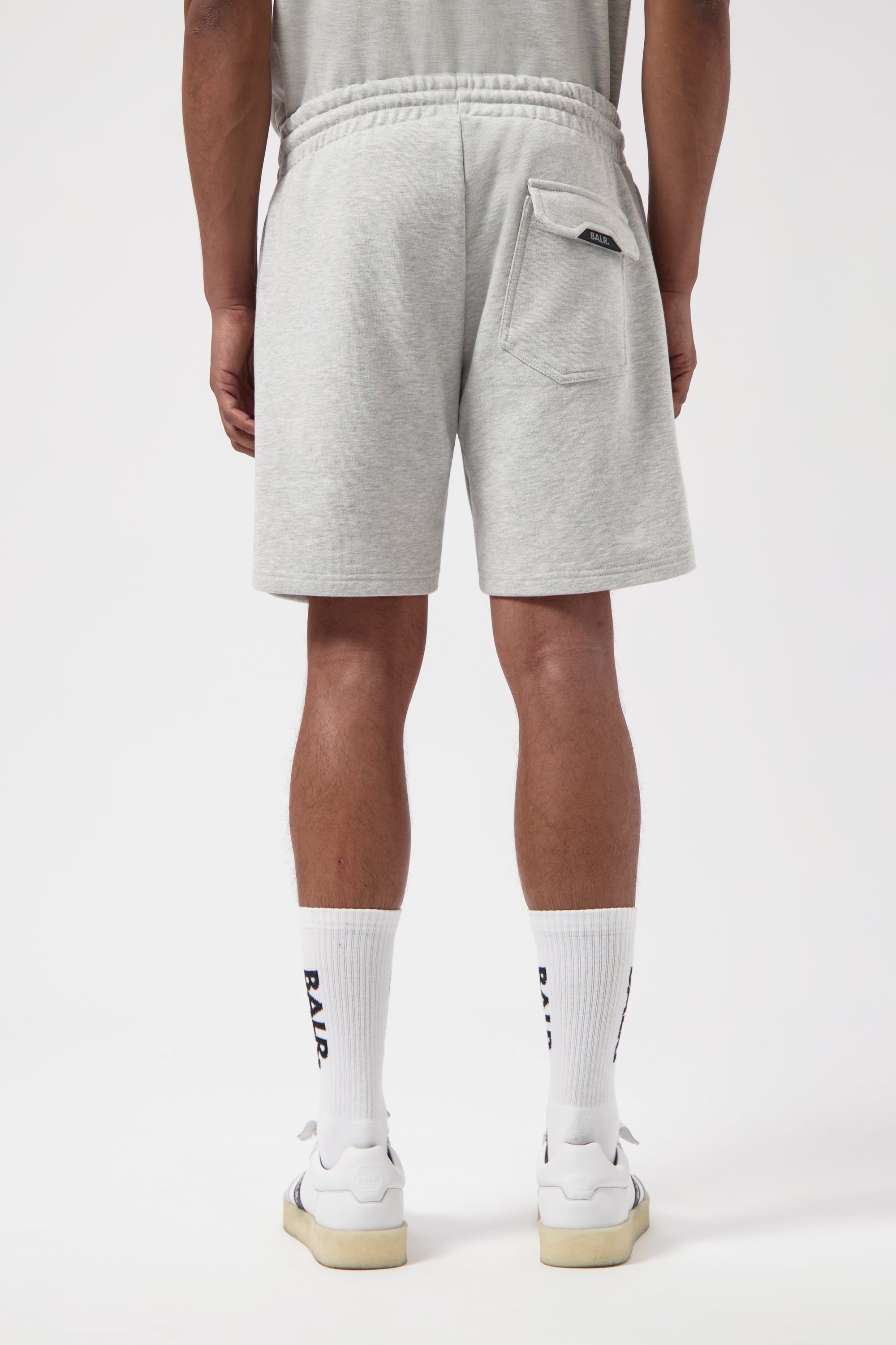 LOGO SHORTS-LT GREY MELANGE