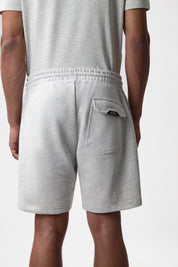 LOGO SHORTS-LT GREY MELANGE