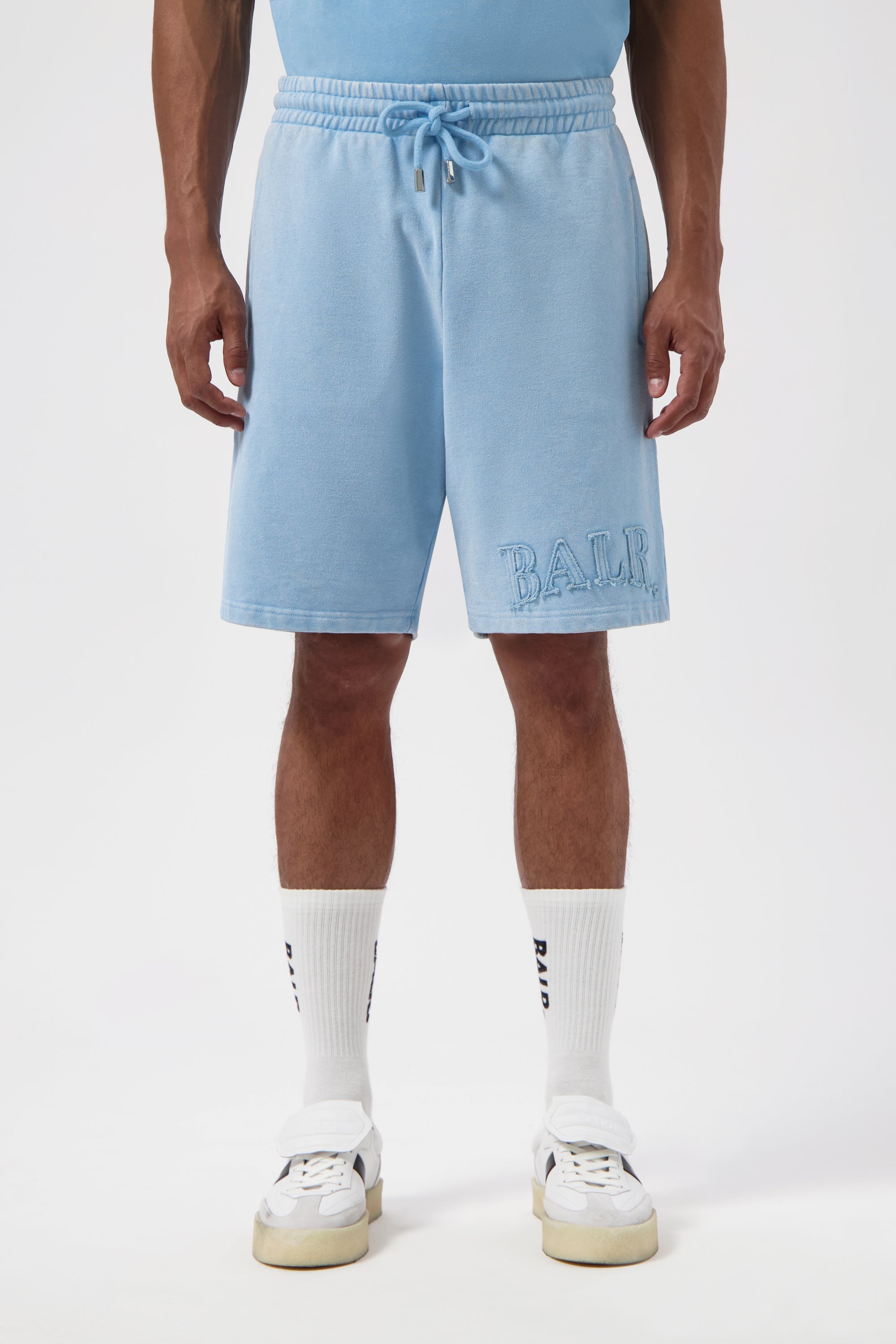 【残りXSのみ】URBAN WASHED SWEAT SHORTS-BREEZE BLUE