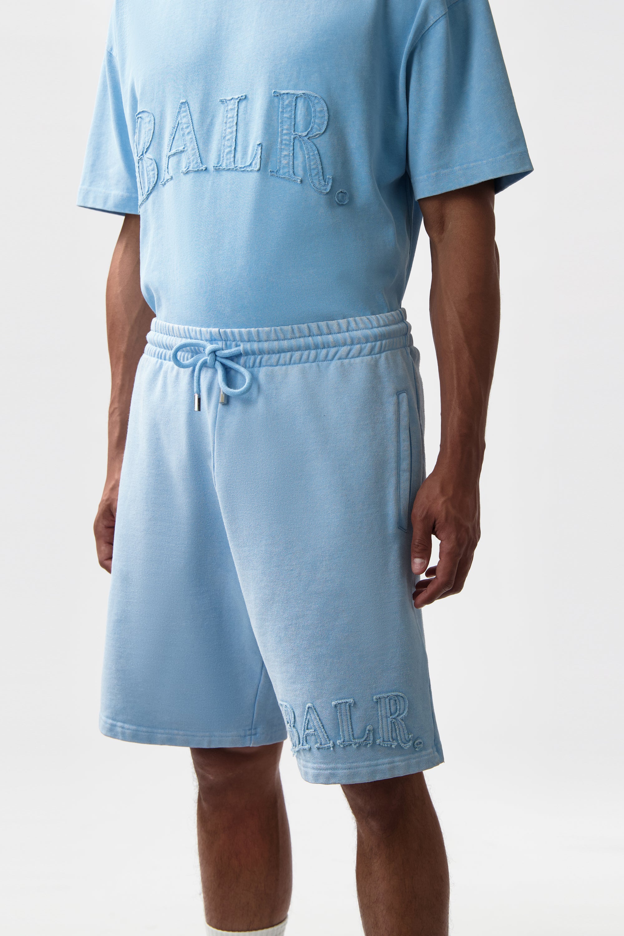 【残りXSのみ】URBAN WASHED SWEAT SHORTS-BREEZE BLUE