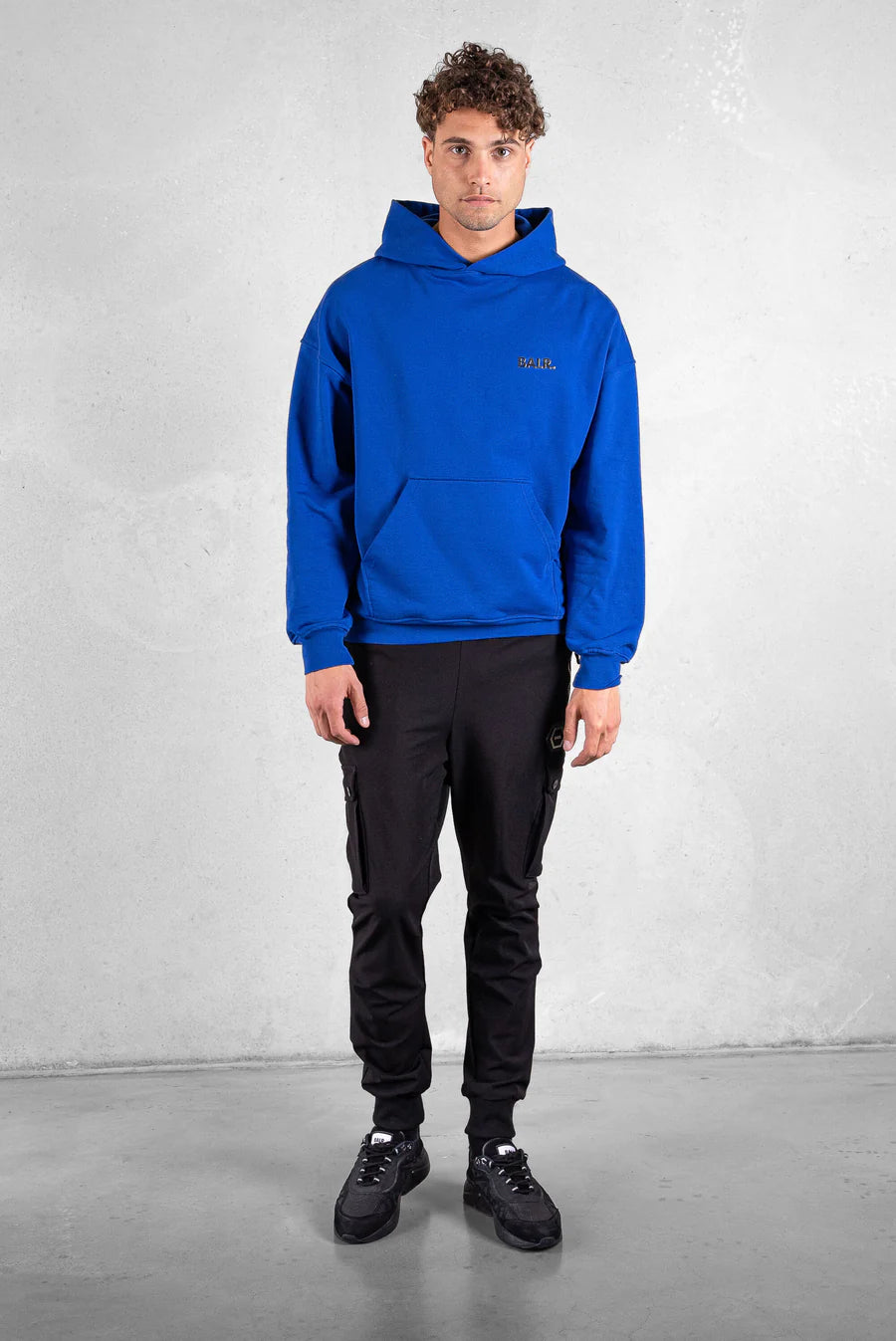 JOEY BOX SATIN HOODIE SURF THE WEB