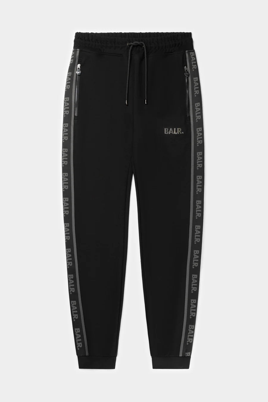 残り1点/XLサイズ】Q-TAPE SLIM CLASSIC SWEATPANTS JET BLACK – BALR.