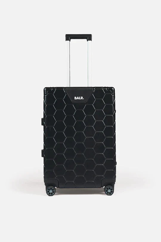 ROMEO EMBOSSED HEXAGON SUITCASE M size – BALR. ROMEO EMBOSSED HEXAGON SUITCASE M size – BALR.