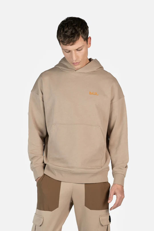 GAME OF THE GODS BOX FIT HOODIE WARM TAUPE