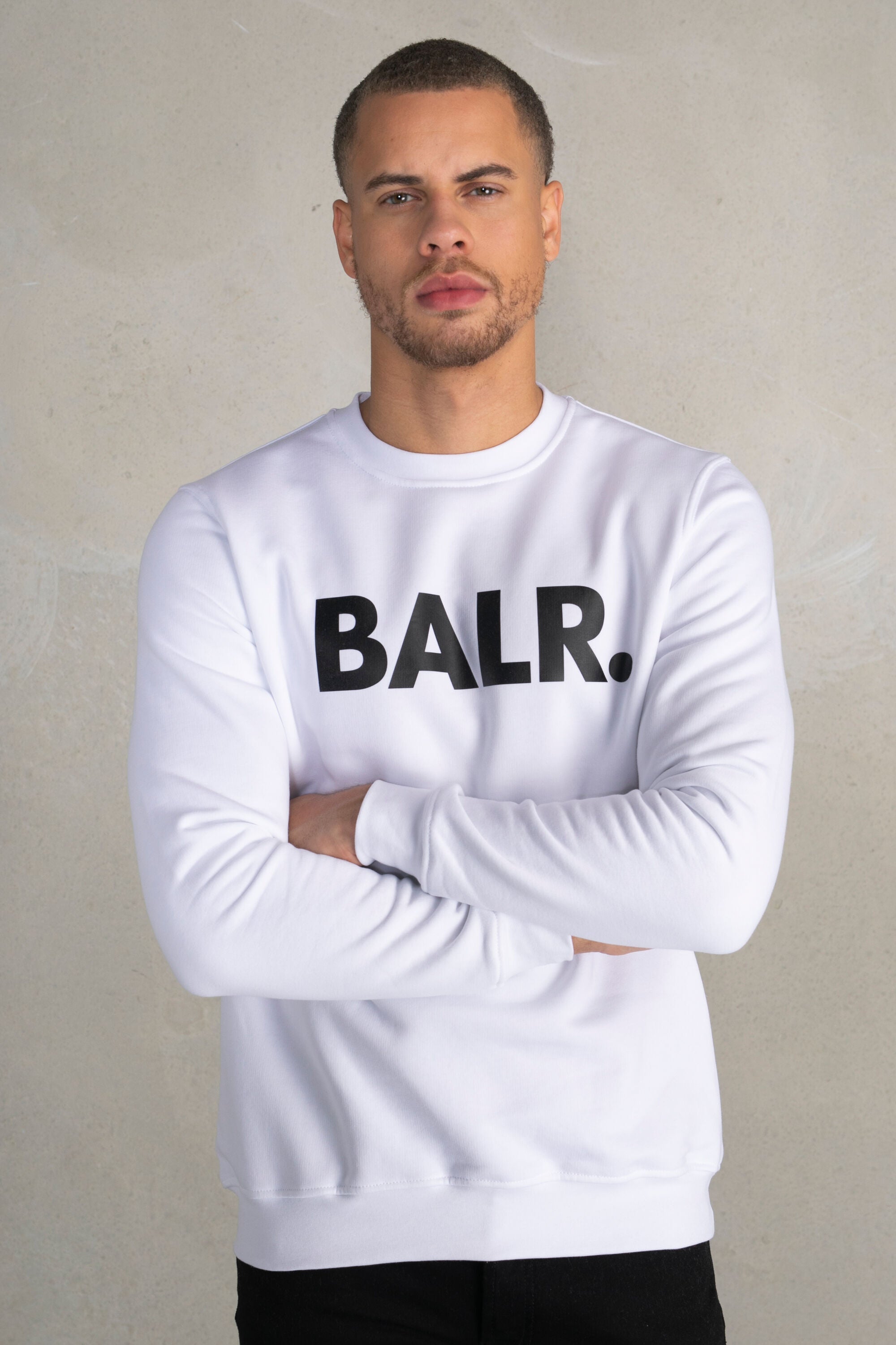 BRAND STRAIGHT CREWNECK BRIGHT WHITE