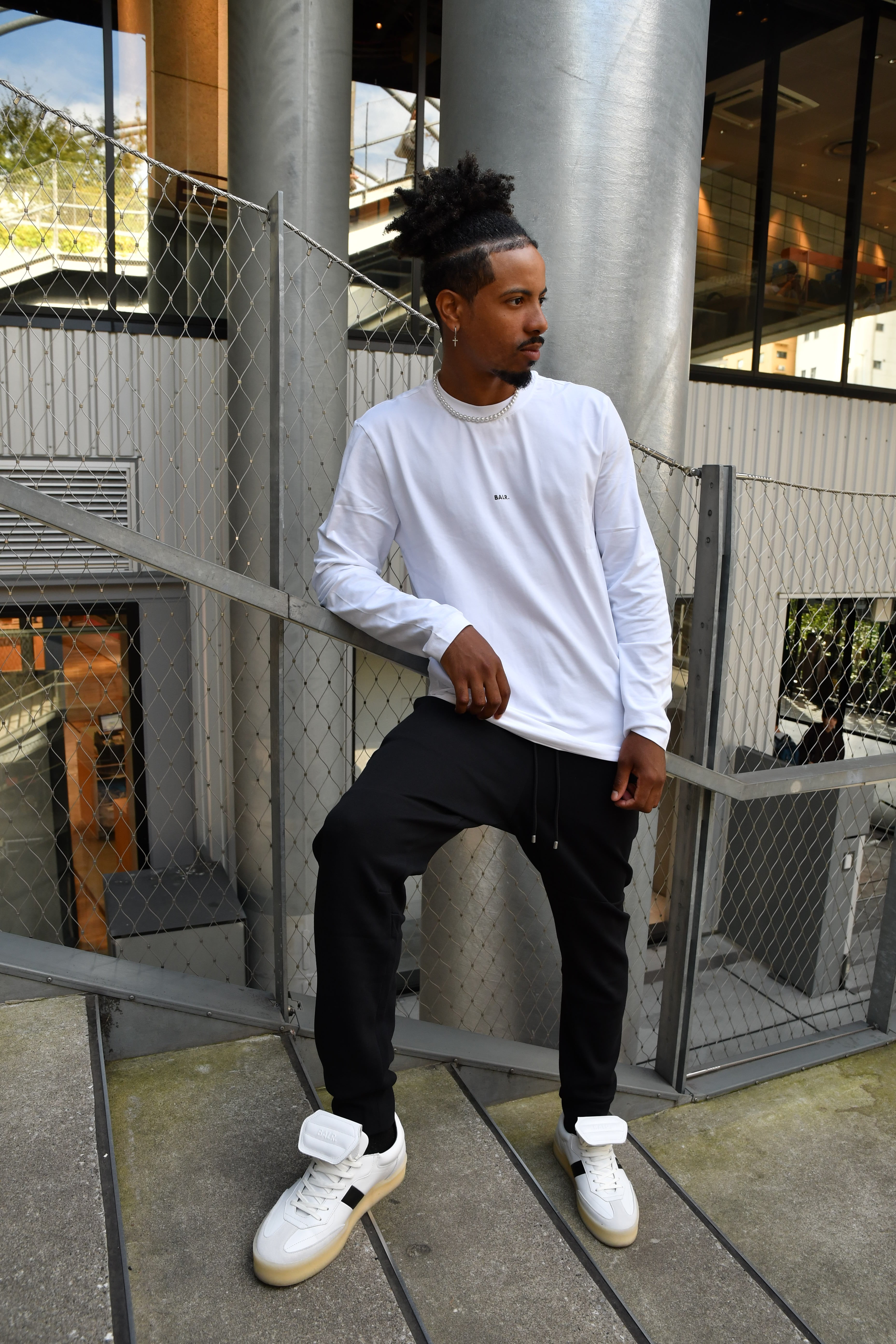 日本限定 / JP BRAND REGULAR FIT STRETCH LS T-SHIRT / BRIGHT WHITE