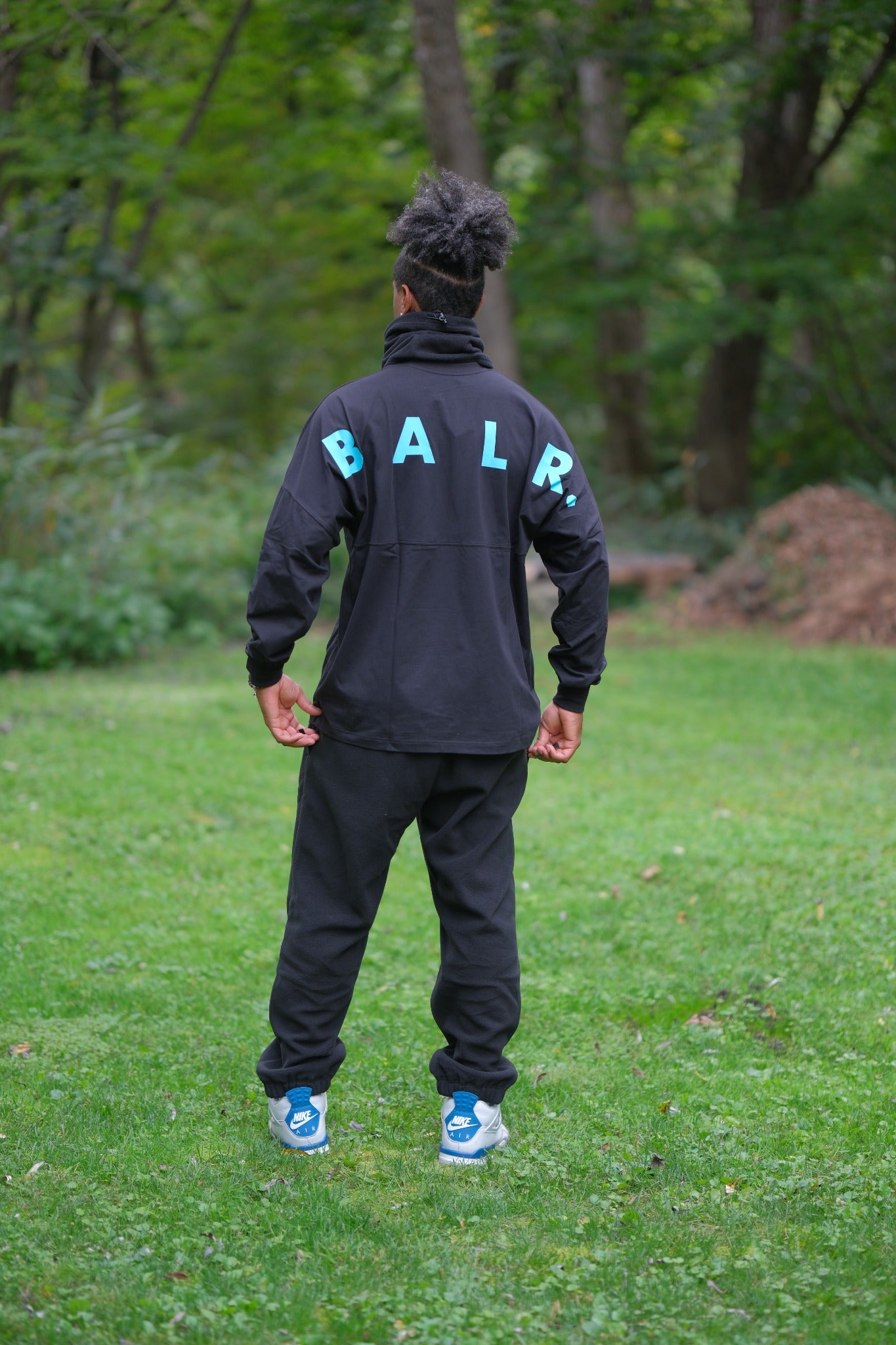 【日本限定】BIG LOGO RELAX L/S TEE - BLACK  / T-BLUE