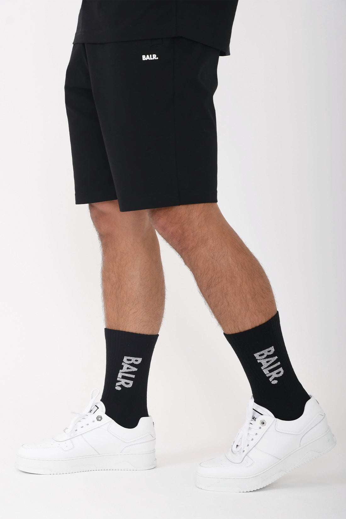 4-PACK BALR. SOCKS BLACK/WHITE