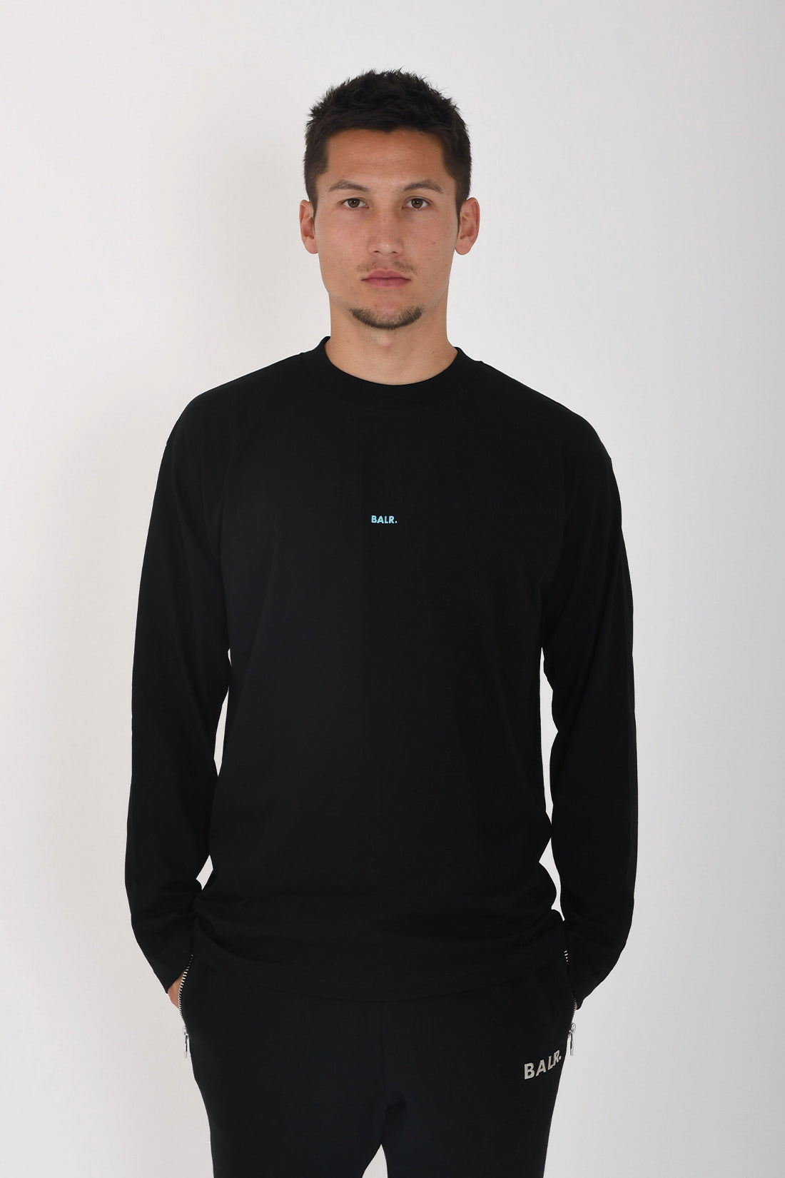 日本限定 / GAME DAY BOX FIT LONGSLEEVE Jet Black/Tiffany Blue