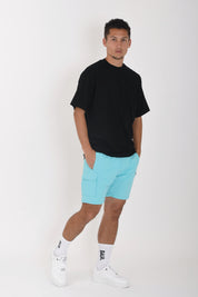 日本限定 / HEXLINE REGULAR FIT CARGO SHORTS Tiffany Blue