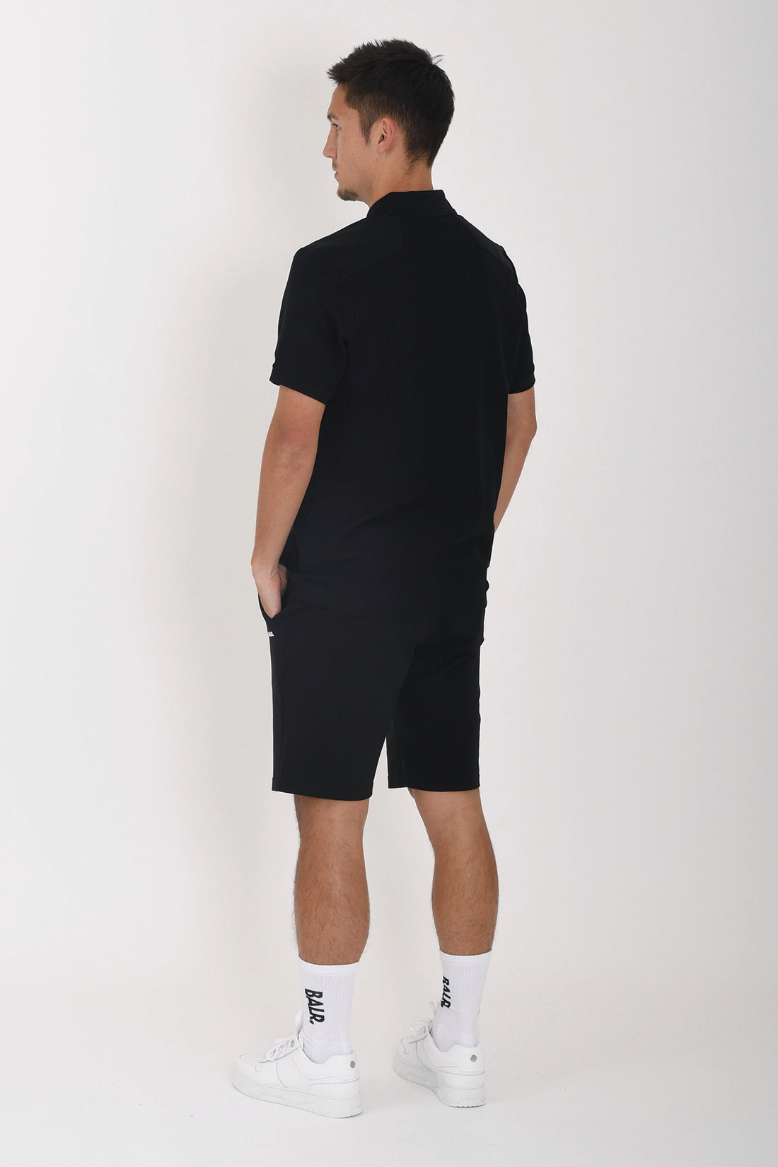 日本限定 / Q+ REGULAR FIT POLO JETBLACK