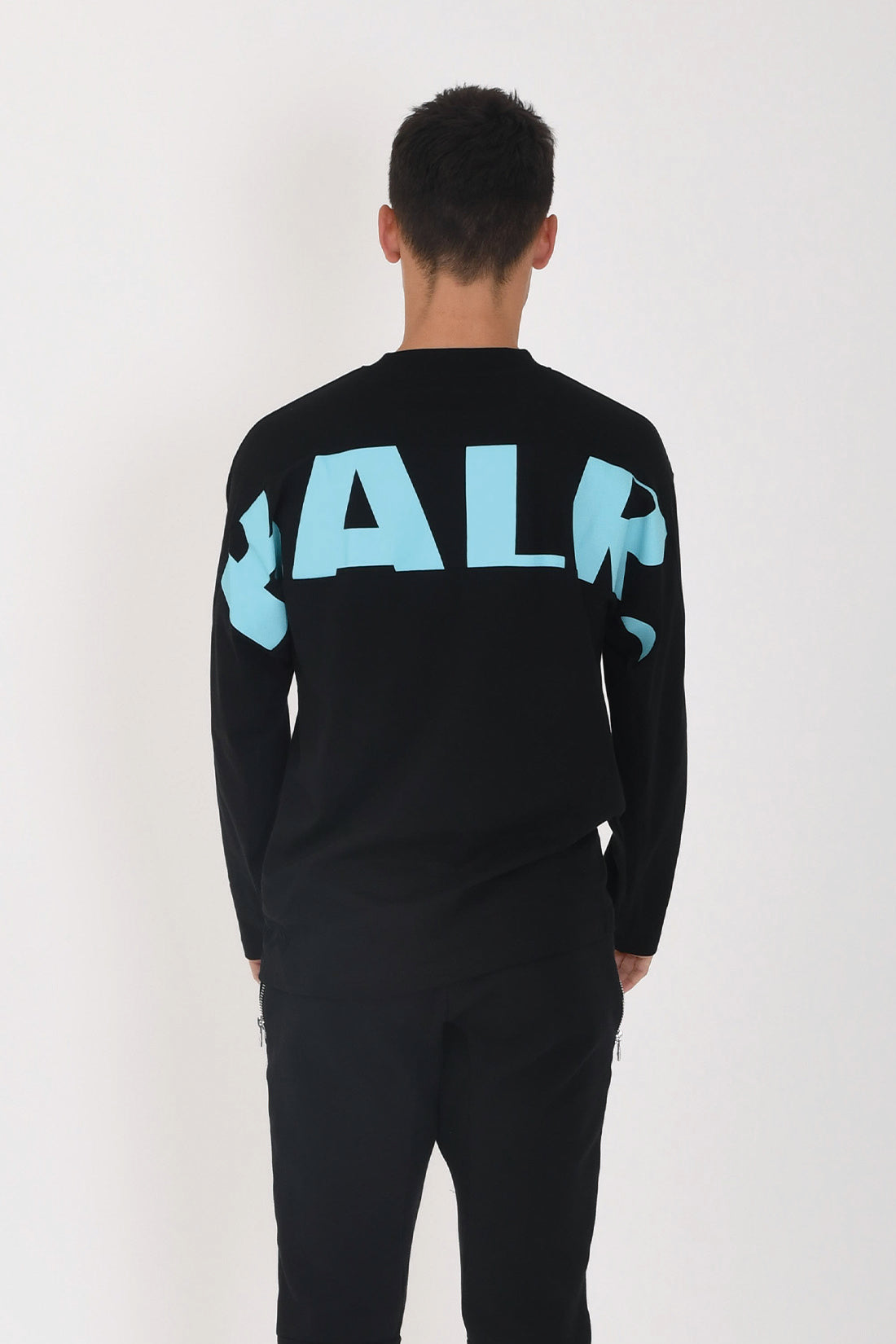 日本限定 / GAME DAY BOX FIT LONGSLEEVE Jet Black/Tiffany Blue