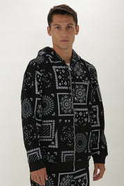 日本限定 / JP Q-SERIES PAISLEY STRAIGHT ZIP THROUGH HOODIE