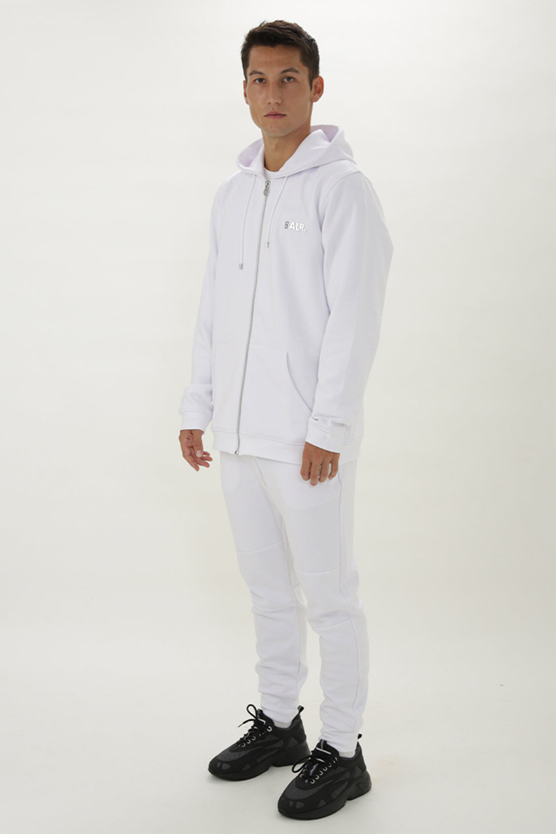 日本限定 / JP Q-SERIES STRAIGHT ZIP THROUGH BIG LOGO HOODIE Bright White