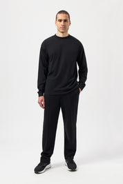 GAME DAY BOX FIT LONG SLEEVE T-SHIRT-JET BLACK