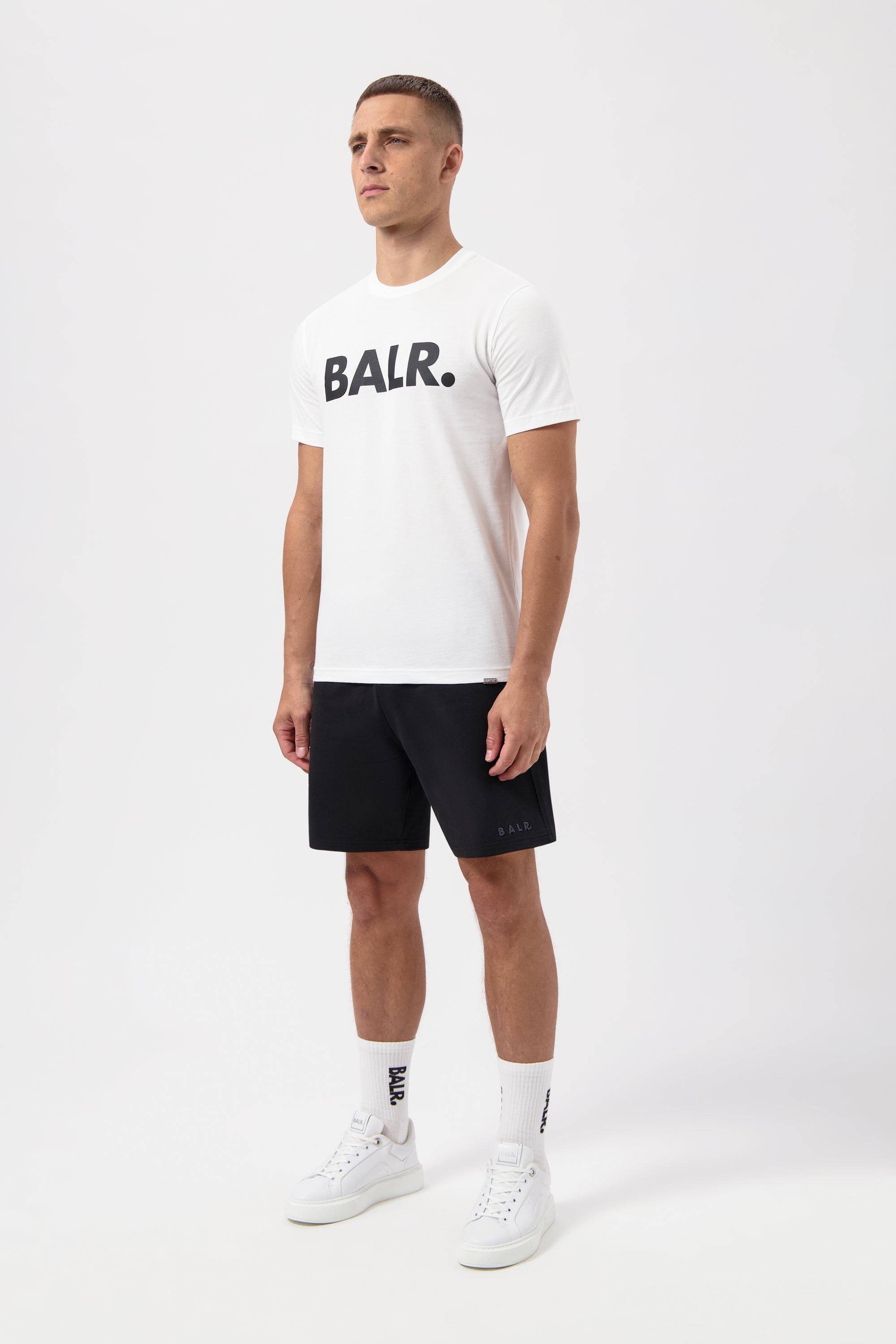 BALR. ボーラー B1112.1048 白 半袖 Tシャツ BRAND STRAIGHT BALR.(ボーラー) BRAND STRAIGHT Tシャツ (ブライトホワイト