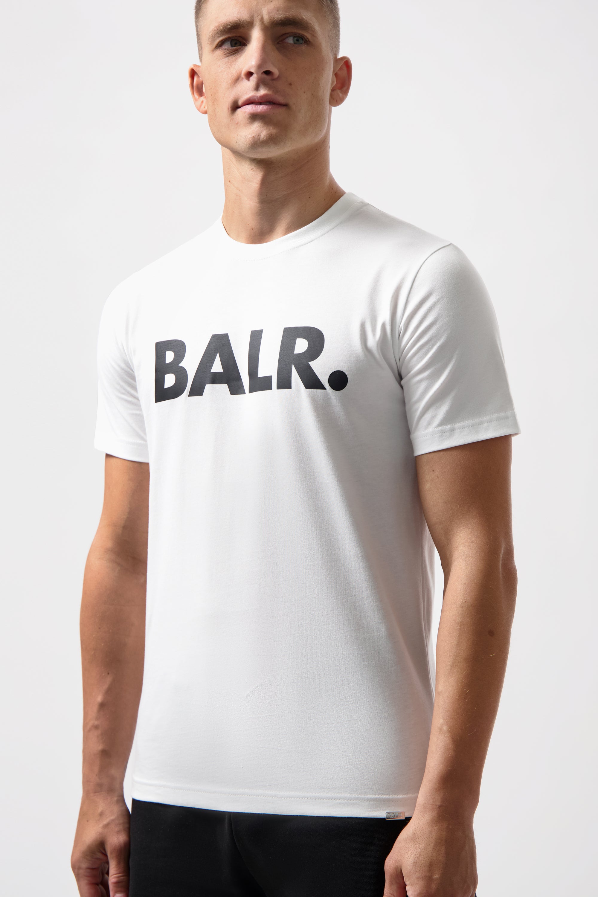 BRAND STRAIGHT T SHIRT BRIGHT WHITE