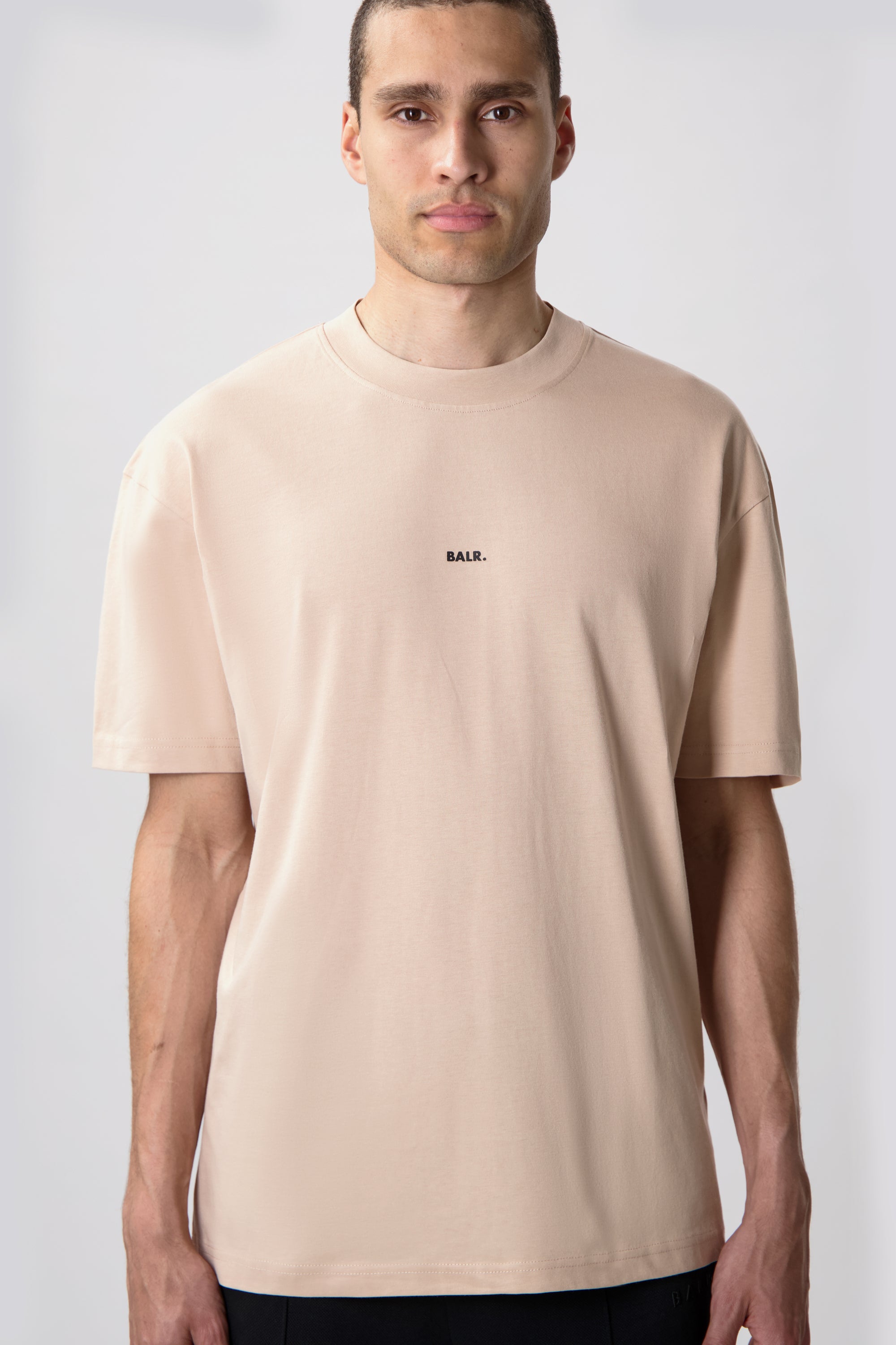 BRAND BOX FIT T-SHIRT-Sesame