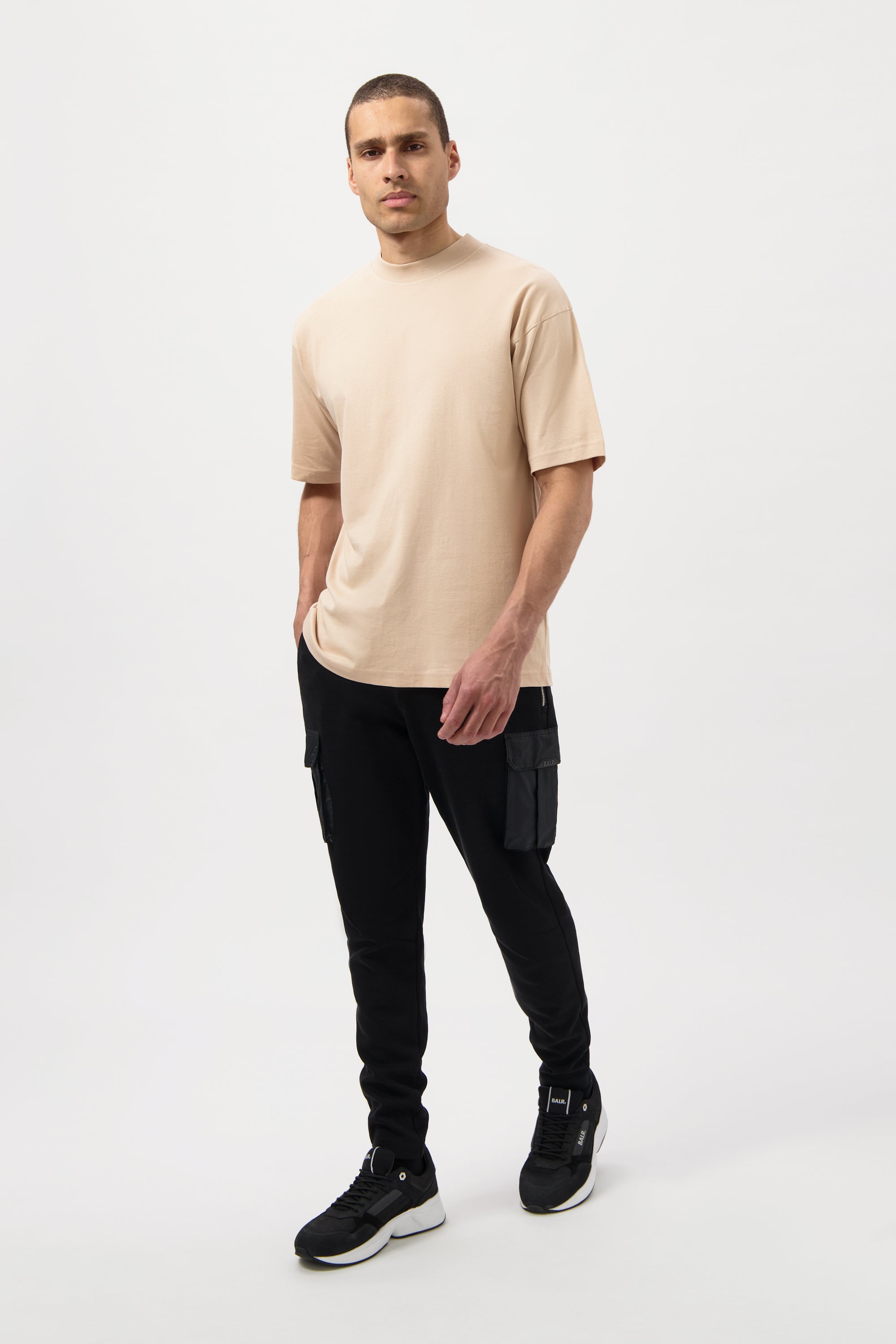 GAME DAY BOX FIT T-SHIRT-Sesame