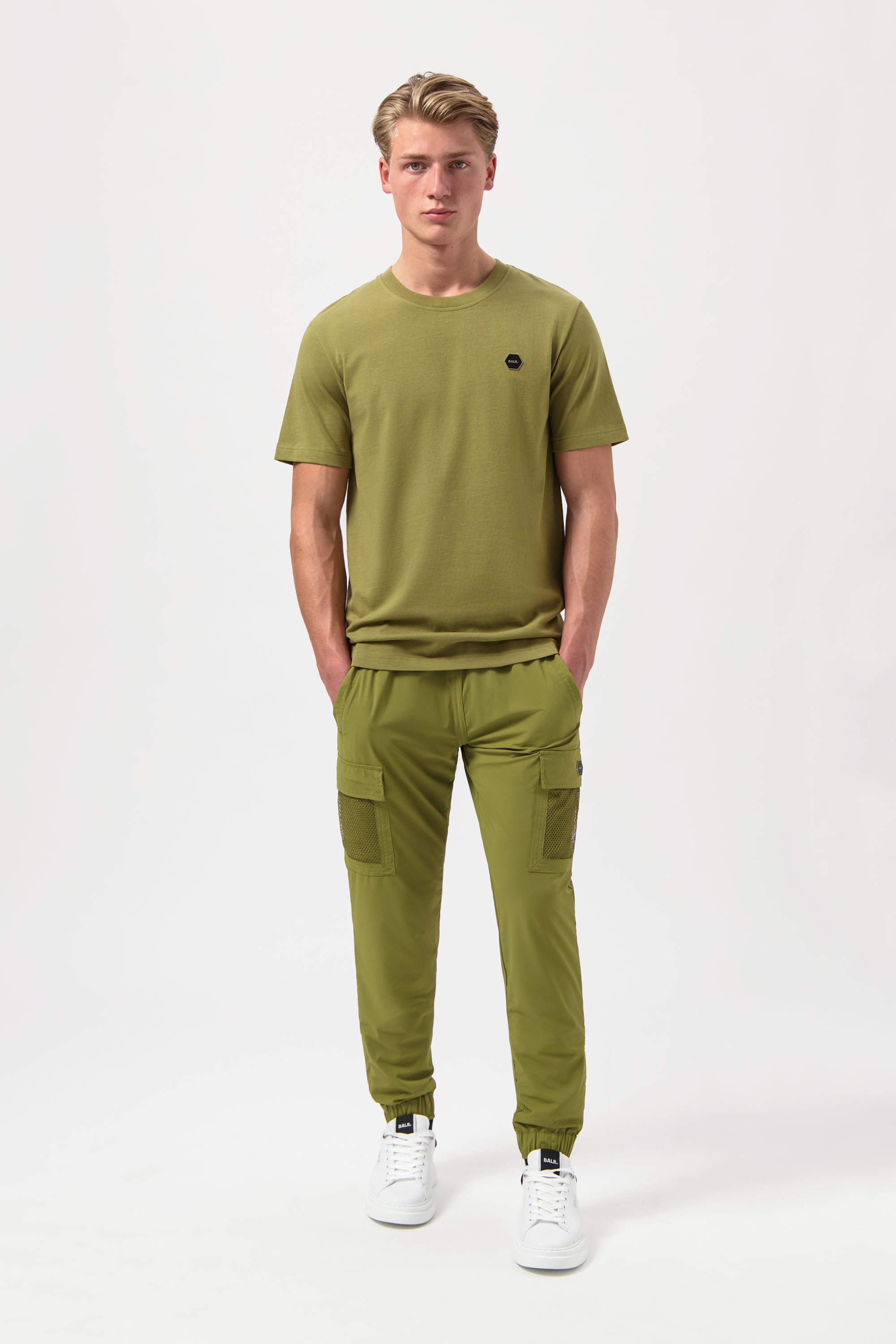 HEXLINE REGULAR FIT T-SHIRT-Sphagnum