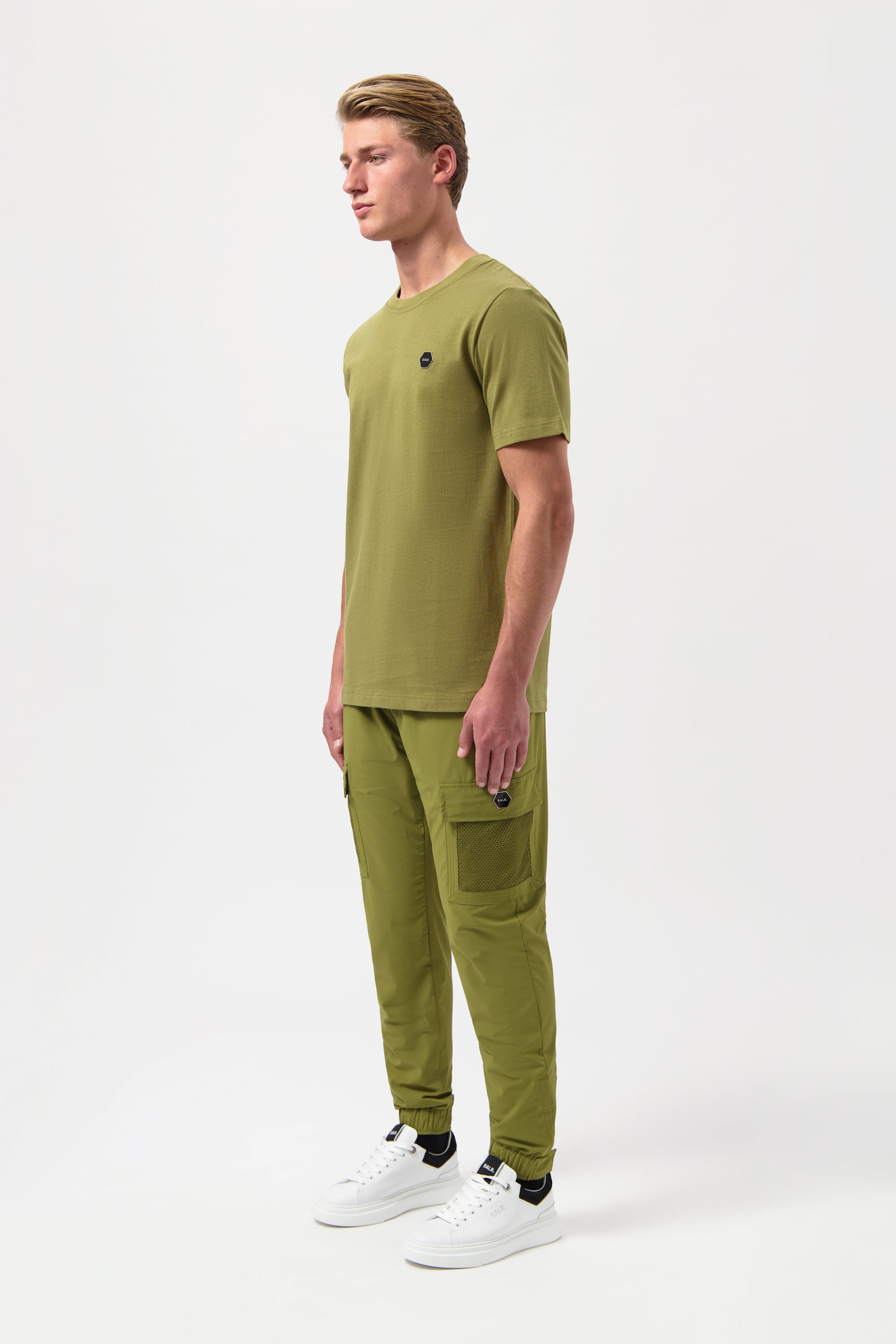 HEXLINE REGULAR FIT T-SHIRT-Sphagnum