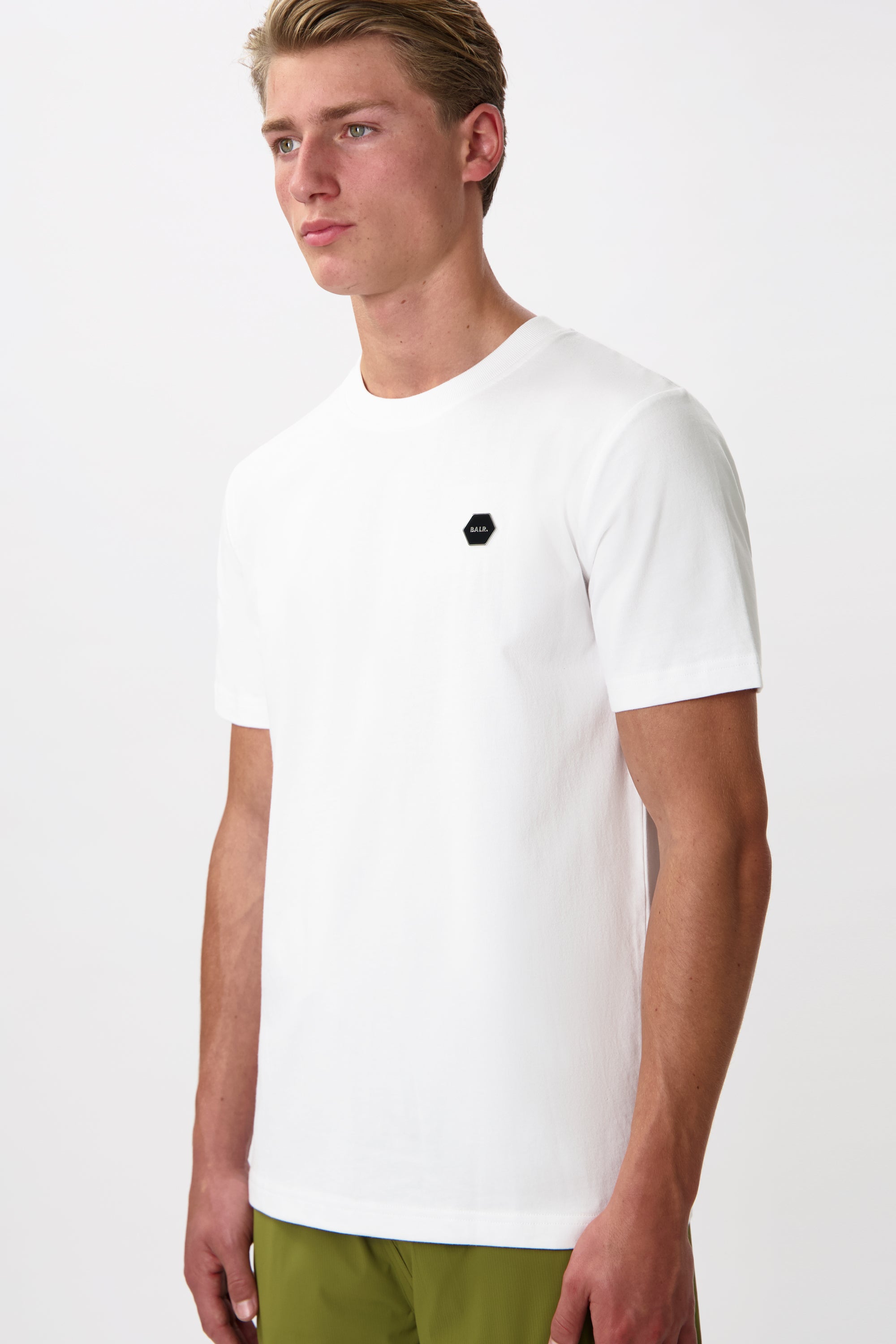 HEXLINE REGULAR FIT T-SHIRT-Bright White