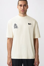 GAME OF THE GODS GRAFFITI BOX FIT T-SHIRT-White Swan