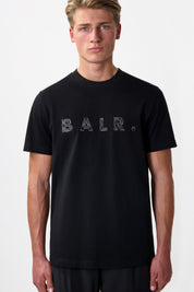 BALR. MONOGRAM EMBRO REGULAR FIT T-SHIRT-Jet Black/Phantom