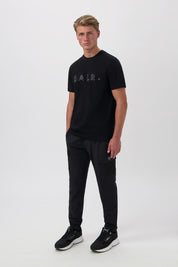 BALR. MONOGRAM EMBRO REGULAR FIT T-SHIRT-Jet Black/Phantom