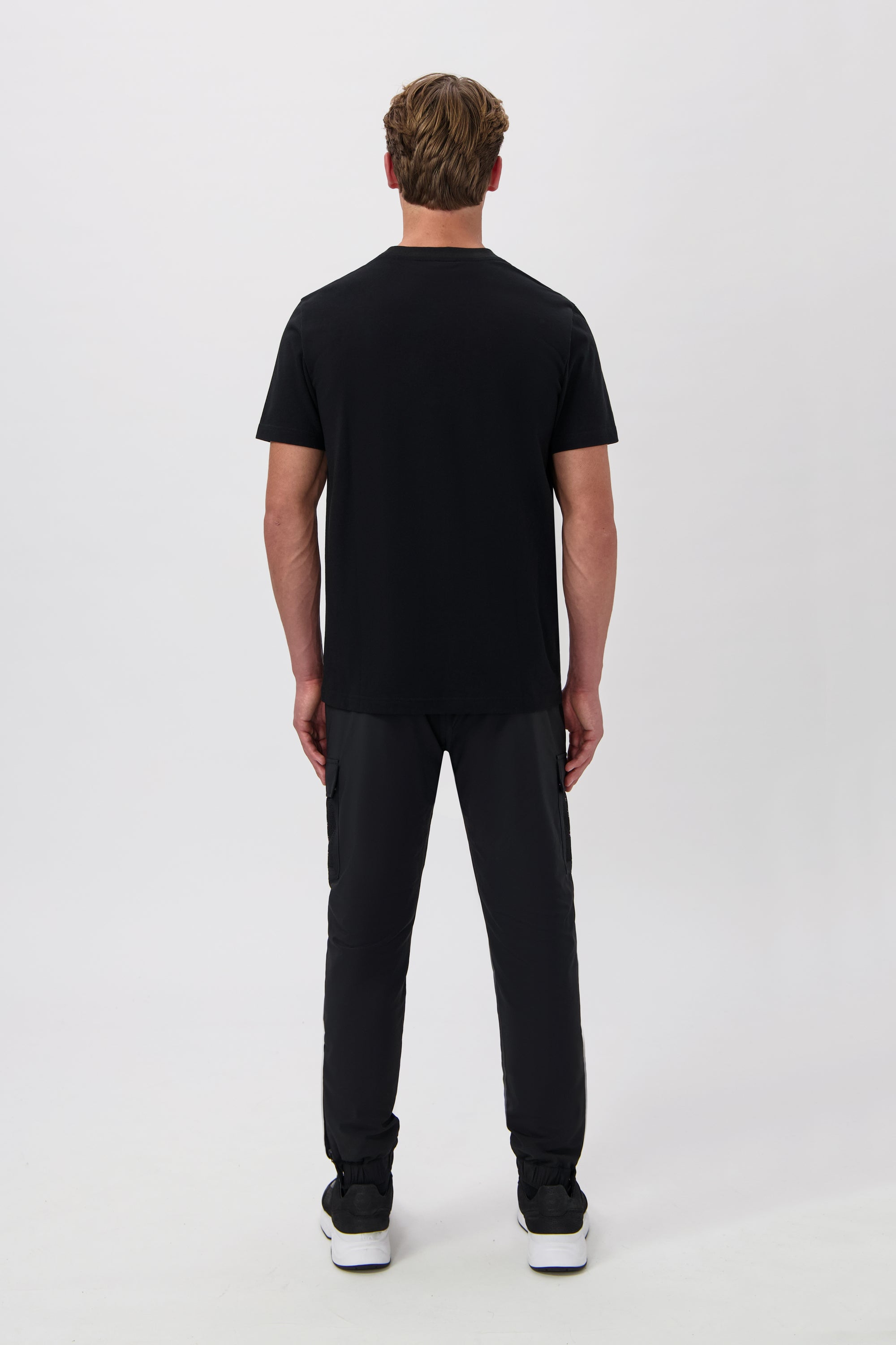 BALR. MONOGRAM EMBRO REGULAR FIT T-SHIRT-Jet Black/Phantom