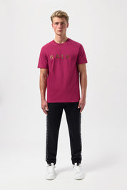 BALR. MONOGRAM EMBRO REGULAR FIT T-SHIRT-Tibetian Red