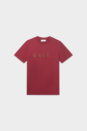 BALR. MONOGRAM EMBRO REGULAR FIT T-SHIRT-Tibetian Red