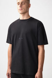 LOGO BOX T-SHIRT-JET BLACK