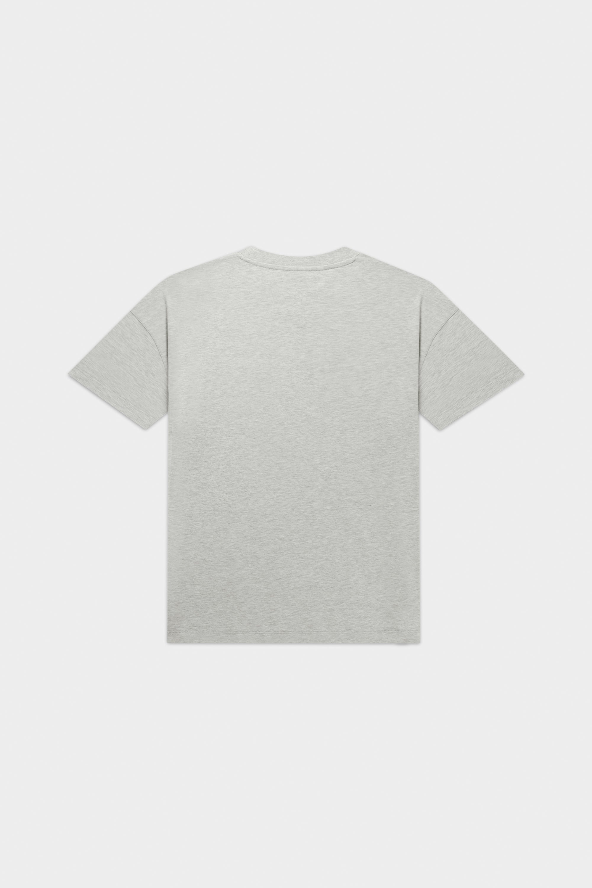 LOGO BOX T-SHIRT-LT GREY MELANGE