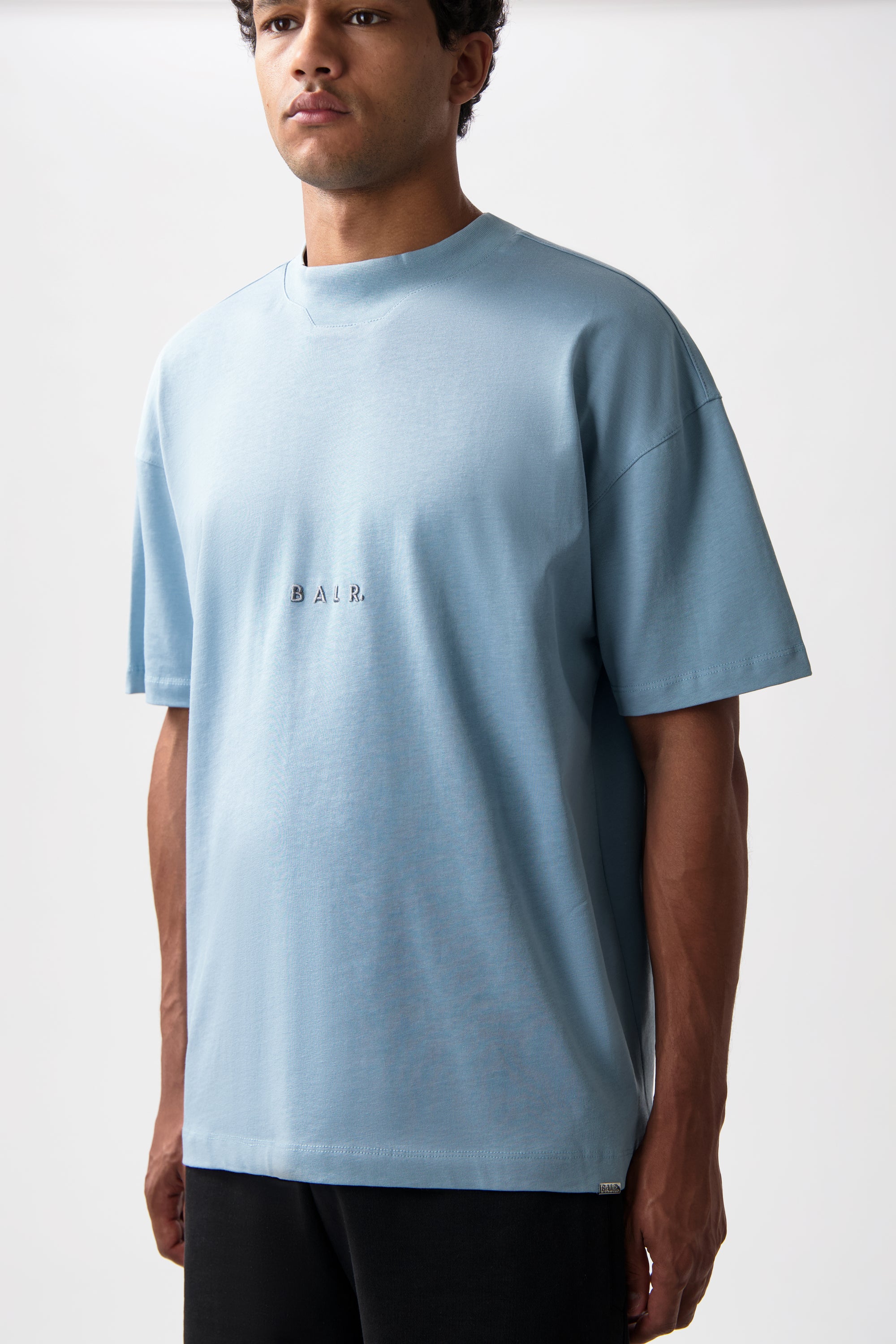 LOGO BOX T-SHIRT-ARONA BLUE