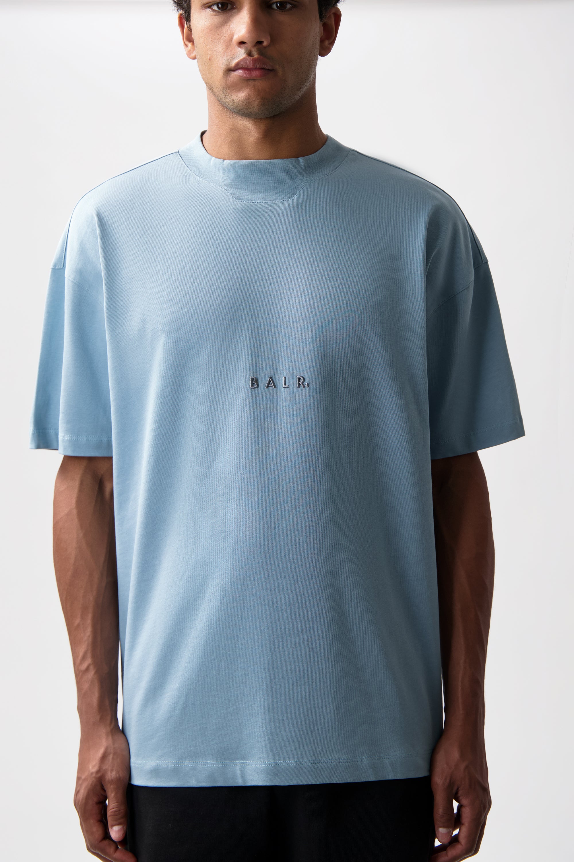 LOGO BOX T-SHIRT-ARONA BLUE