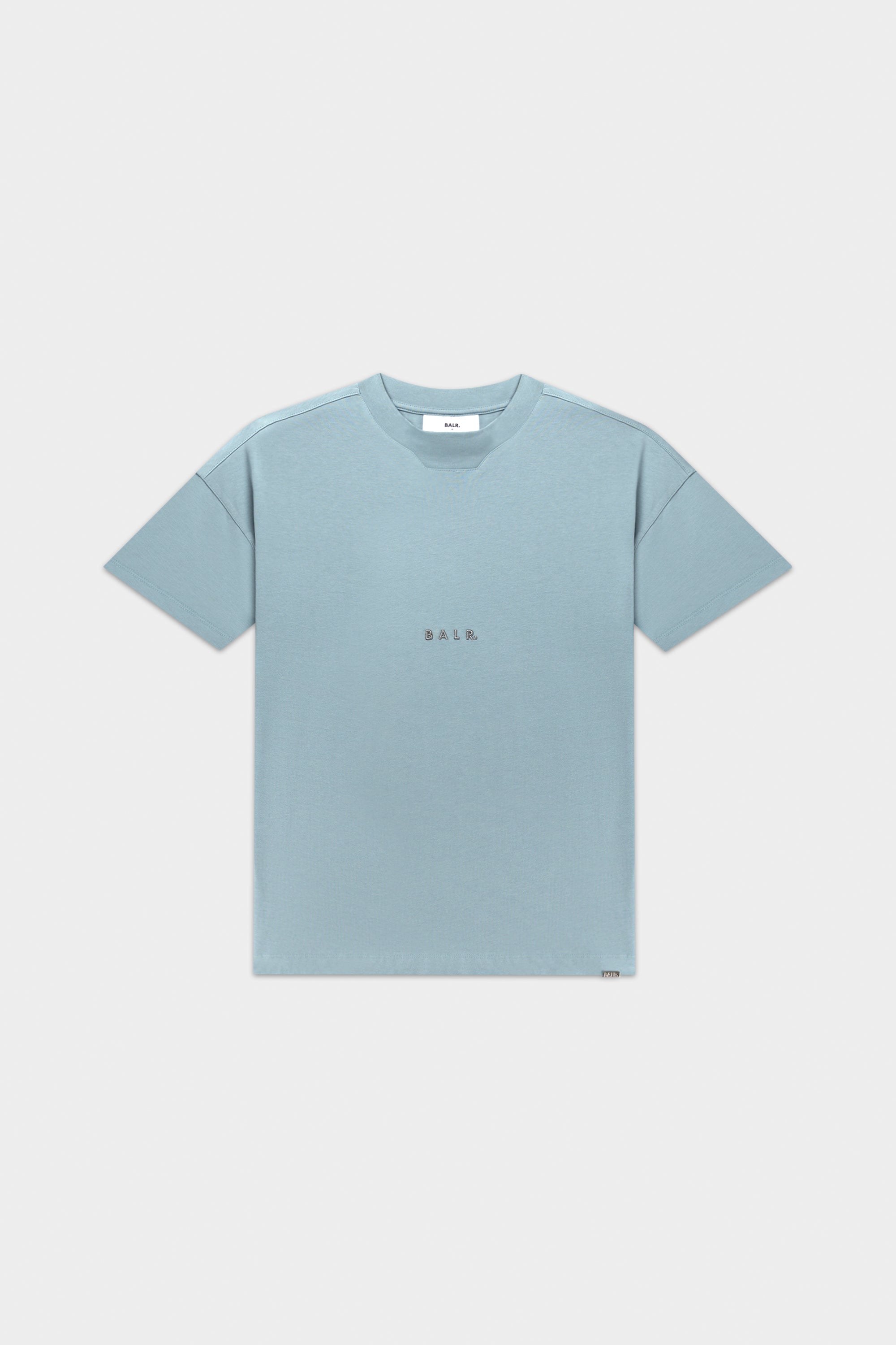 LOGO BOX T-SHIRT-ARONA BLUE