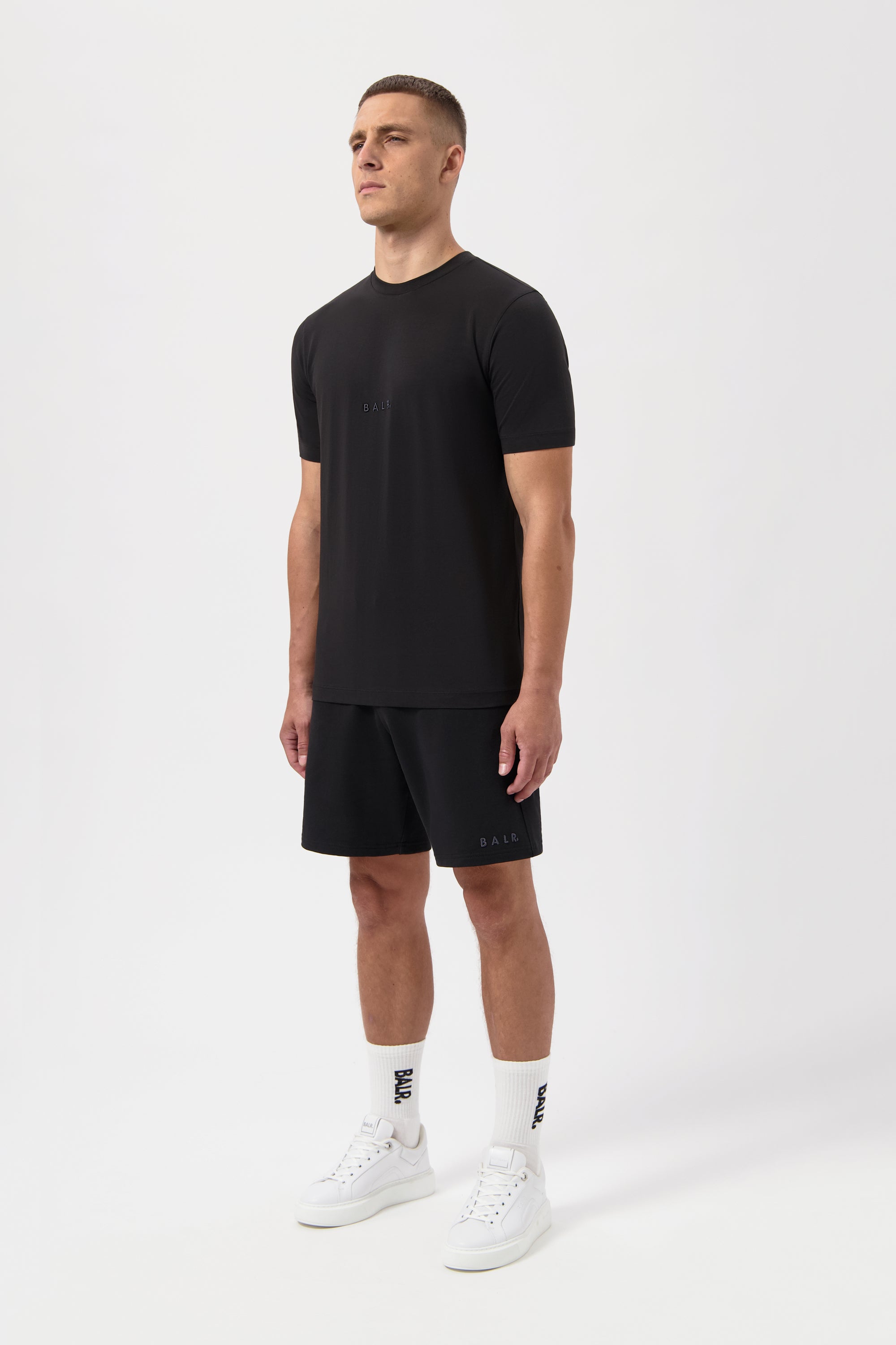 LOGO SLIM T-SHIRT-JET BLACK