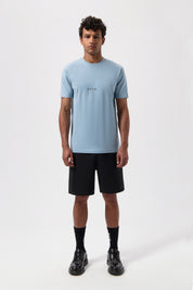 LOGO SLIM T-SHIRT-ARONA BLUE